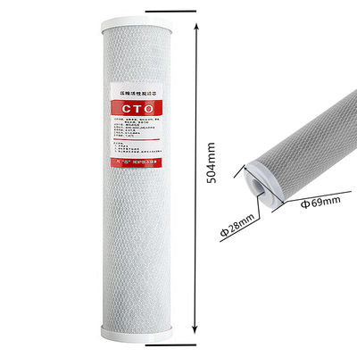 Elementos de filtro de bloque de carbón activado CTO para purificación de agua de toda la casa 3,5 kg