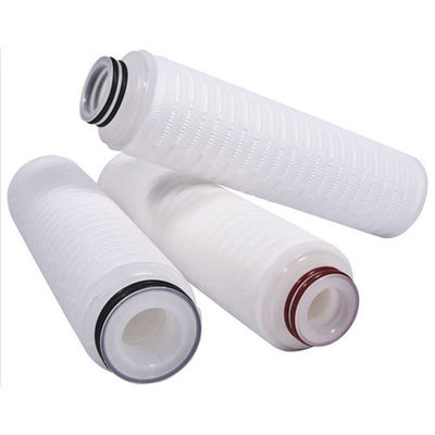 0.1-10 Cartuchos de filtro de alto flujo de papel de agua plissado de metal de micrones para su tienda de alimentos
