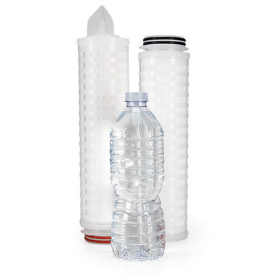 0.1-10 Cartuchos de filtro de alto flujo de papel de agua plissado de metal de micrones para su tienda de alimentos