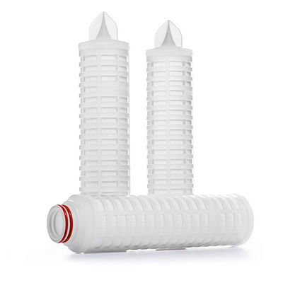 0.1-10 Cartuchos de filtro de alto flujo de papel de agua plissado de metal de micrones para su tienda de alimentos
