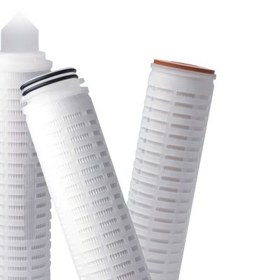 Cartucho de filtro de tratamiento de agua de polipropileno plissado de 20 pulgadas para sistema de agua pura