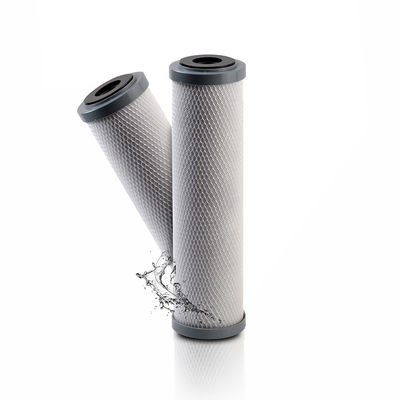 Cartucho de filtro de agua de bloque de carbono activado CTO para sistemas de ósmosis inversa 10 * 2,5 pulgadas