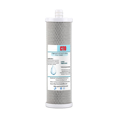 Cartucho de filtro de carbono activado de 10 pulgadas de cáscara de coco de Huiston para prefiltración