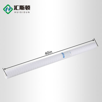 Filtro de agua industrial de polipropileno 20 * 2,5 pulgadas de cartucho de herida de PP Filtro para agua
