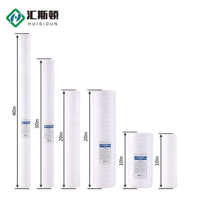 0.8 kg cartucho de filtro de heridas de cuerda de PP para un tratamiento eficaz del agua industrial