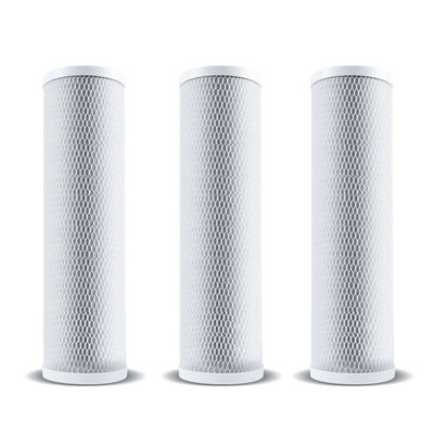 NSF certificado 10 pulgadas CTO filtración de agua potable con tensión de carbono activado V 0