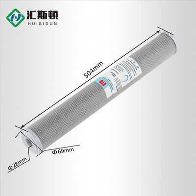 Cartucho de purificador de agua de carbono activado CTO FILTER para el hogar 20 pulgadas de eficiencia