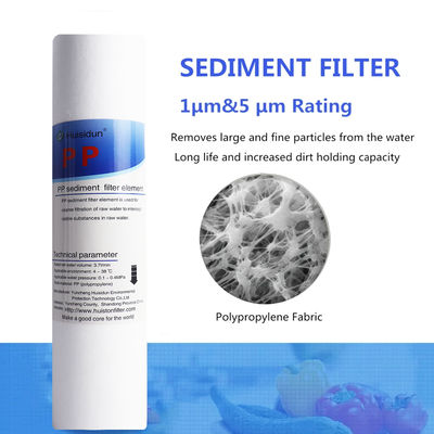 Cartucho de filtro de 10 pulgadas 0,1 micrones 5 micrones para dispensador de agua residencial OEM aceptado