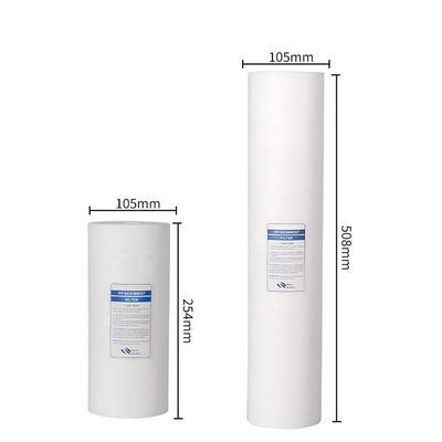 Cartucho soplado de 10 pulgadas y 5 micras para filtración de agua eficaz